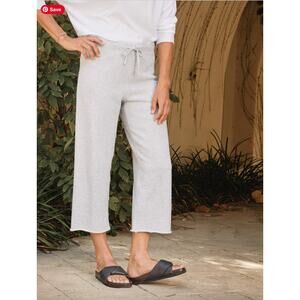 Frank & Eileen Tee Lab Catherine Wide Leg Crop Sweatpants Womens Medium